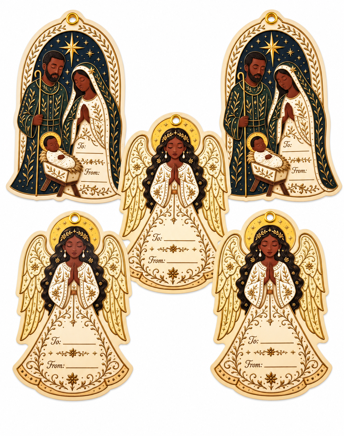 Peace & Joy | 5-Piece Gift Tag Set