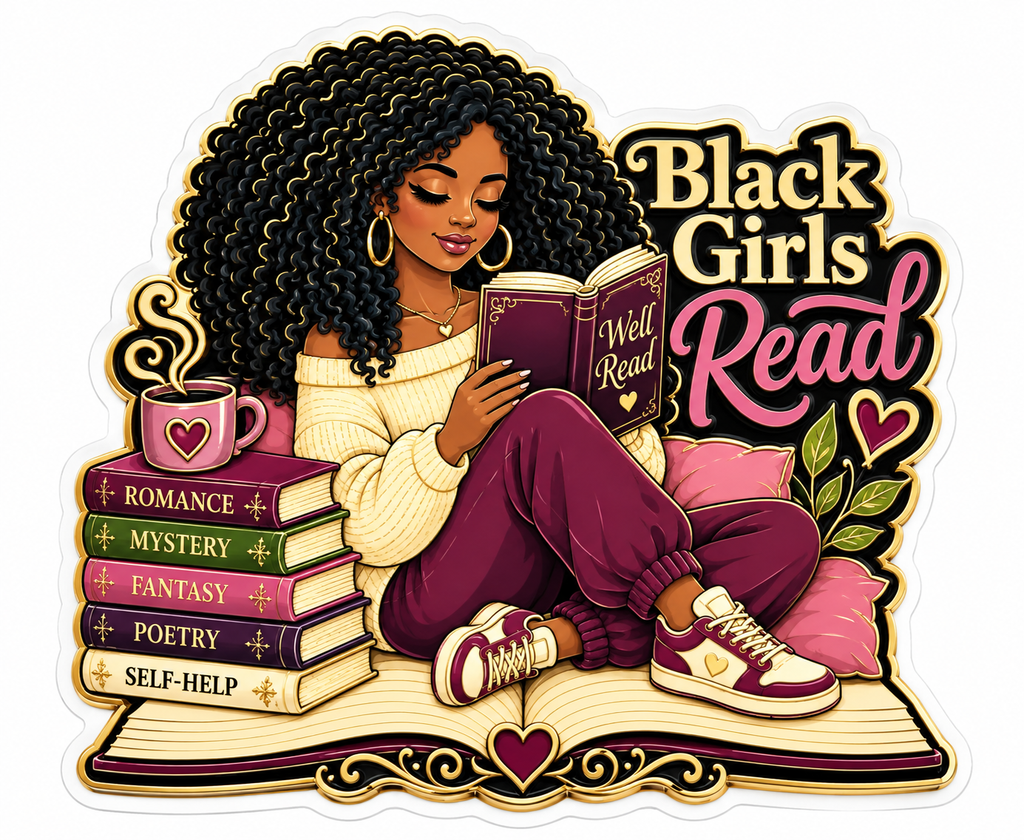 Black Girls Read | Heritage Vinyl Sticker