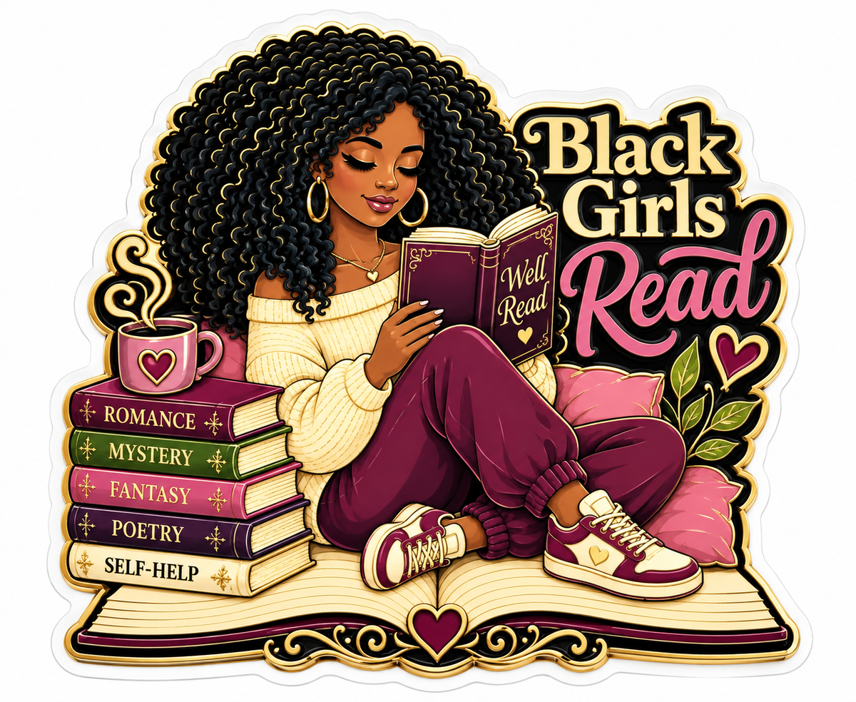 Black Girls Read | Heritage Vinyl Sticker