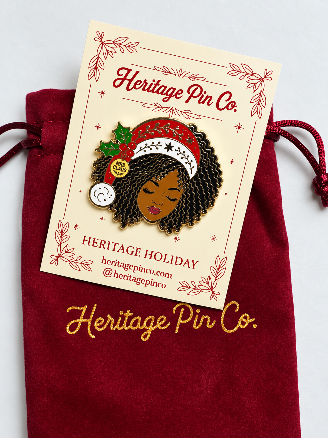 Mrs. Claus | Heritage Holiday Pin