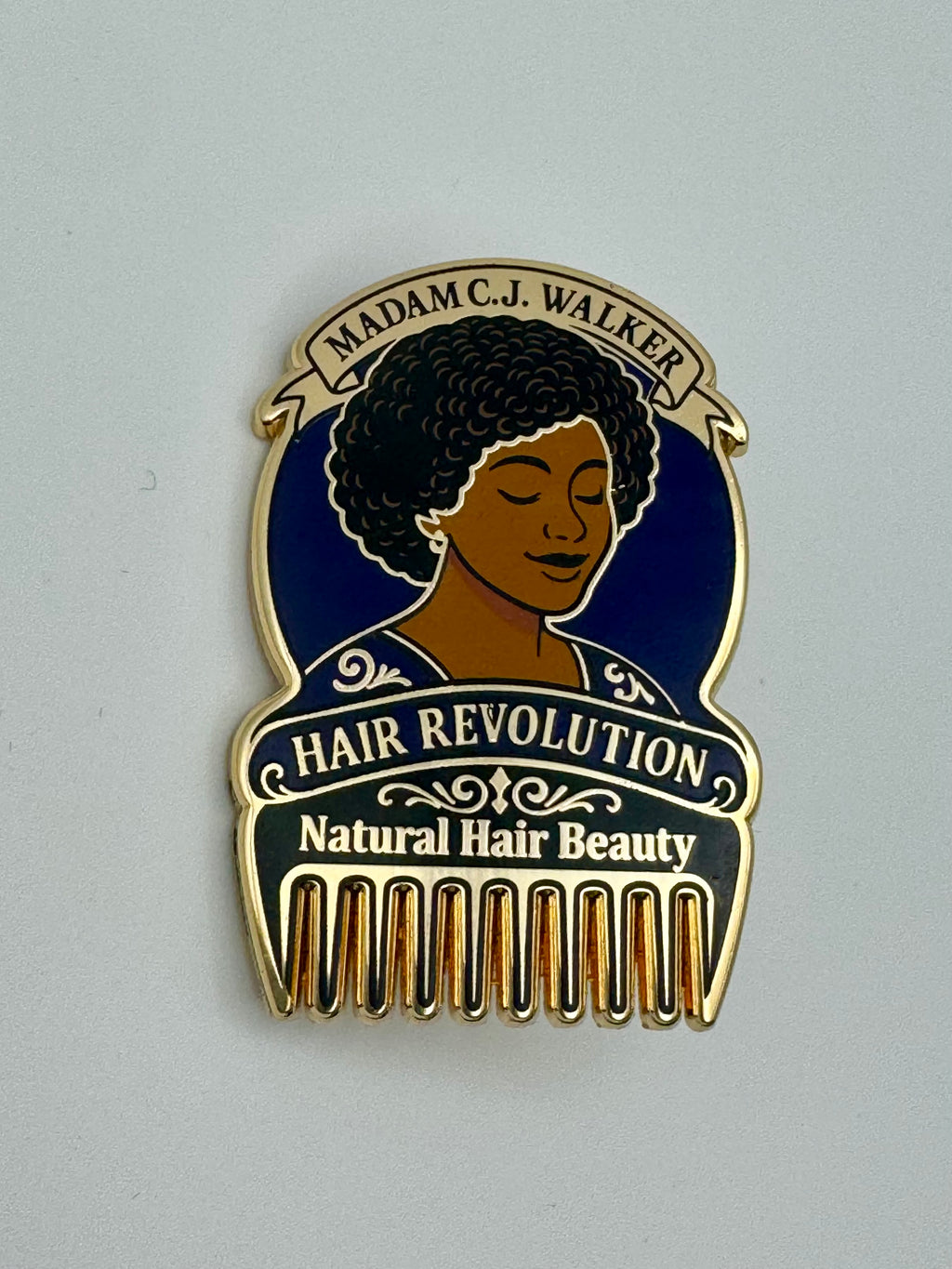 Hair Revolution – Building Beauty and Legacy (Hard Enamel, Gold Accents) – DROPPING 1/16