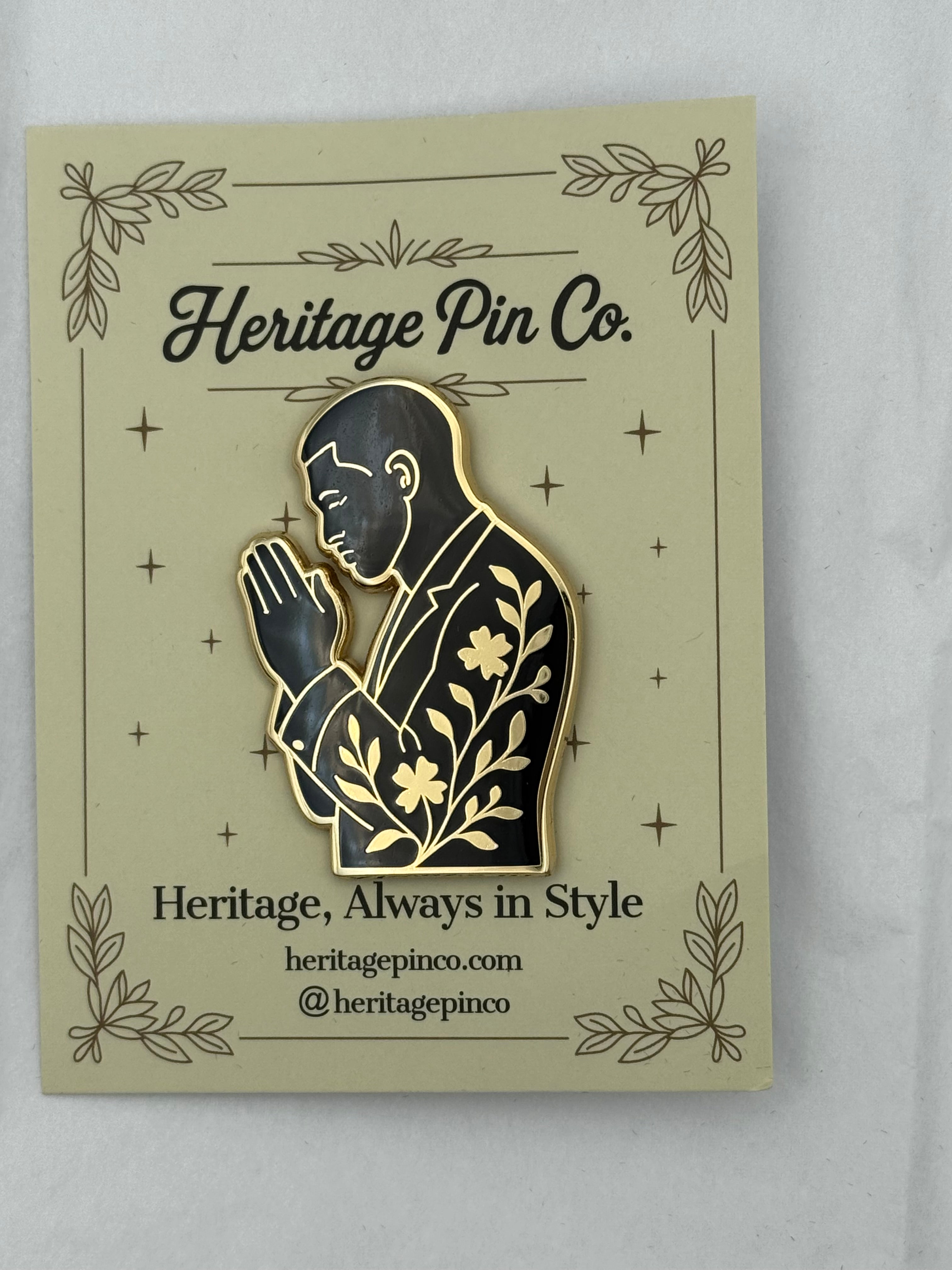 Grace in Humility | Praying Man Pin