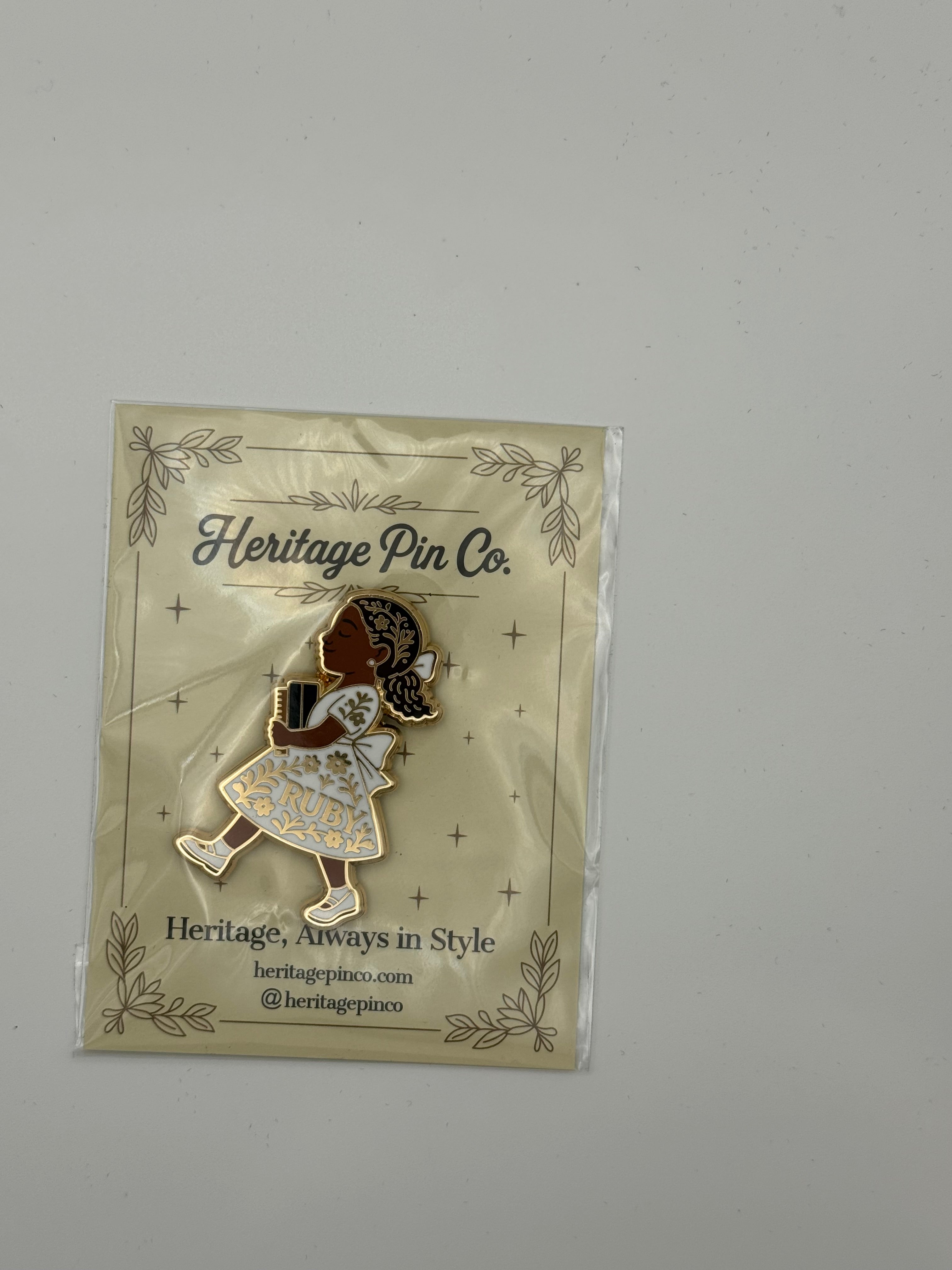 Ruby Enamel Magnet | Courage, Carried Forward