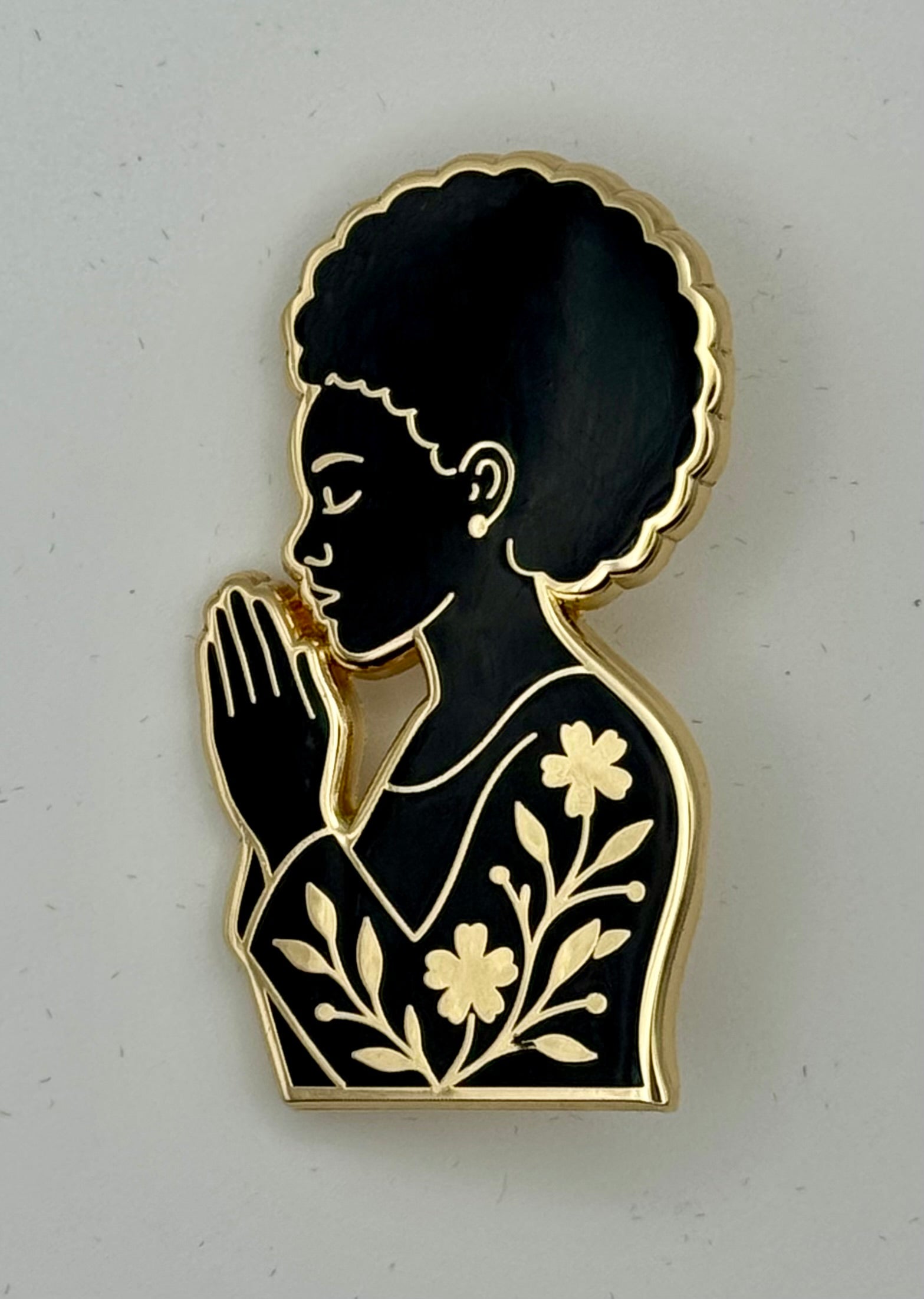 Grace in Devotion | Praying Woman Pin