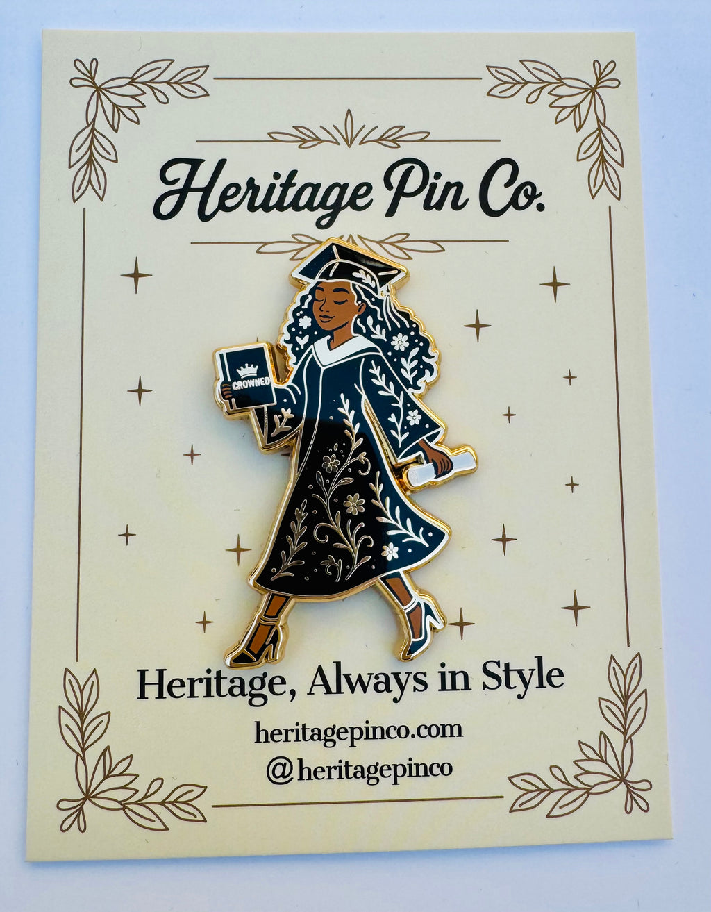 Crowned | Graduation Girl Pin