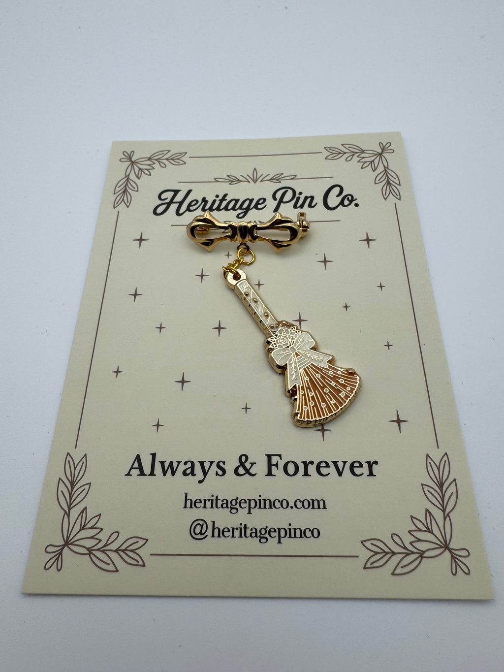 Jumping the Broom | Always & Forever Wedding Pin