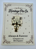 Floral Bouquet | Always & Forever Wedding Pin
