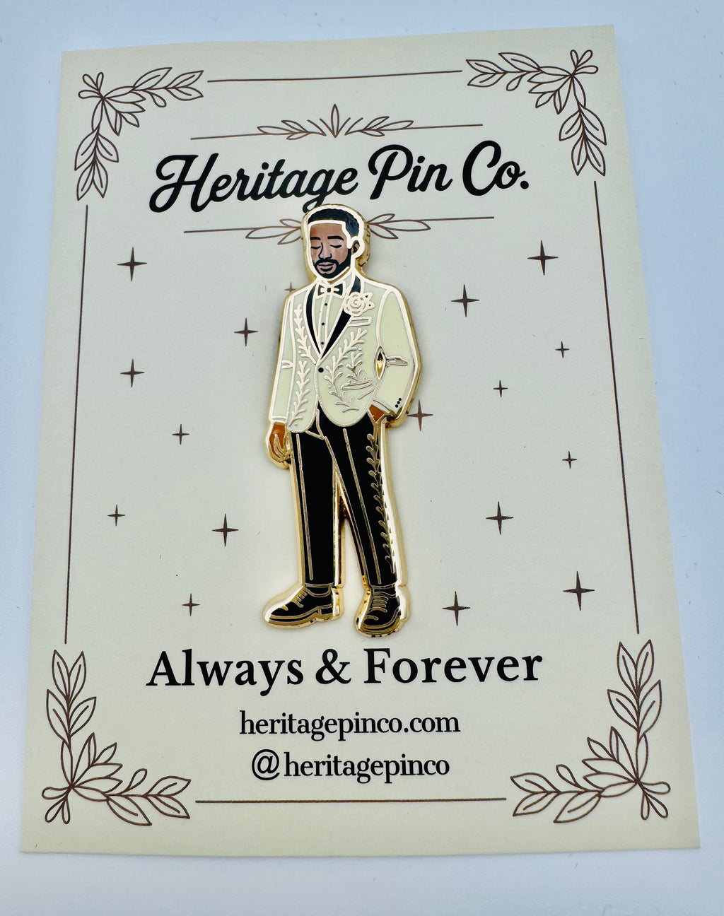 Man of the Moment | Always & Forever Wedding Pin