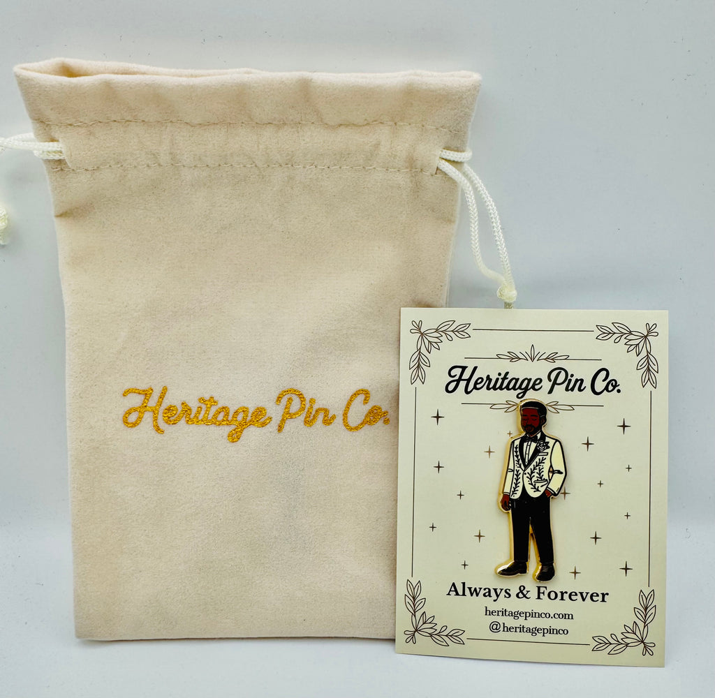 Man of the Moment | Always & Forever Wedding Pin