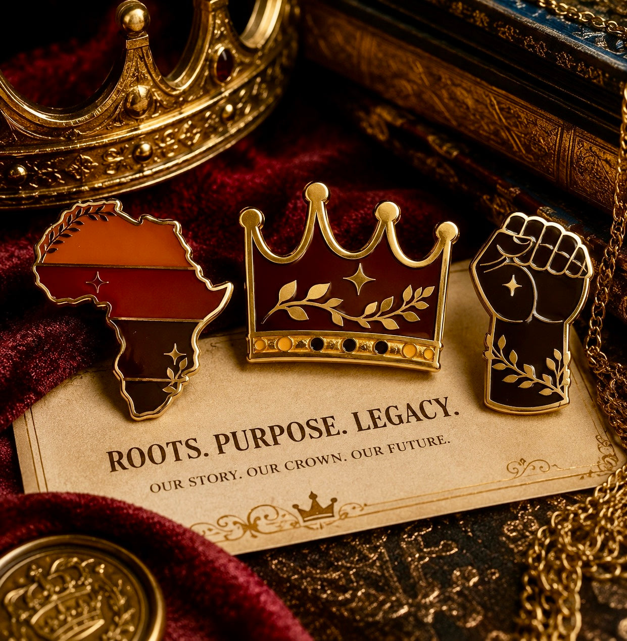 Roots & Royalty™ Pin Collector Set