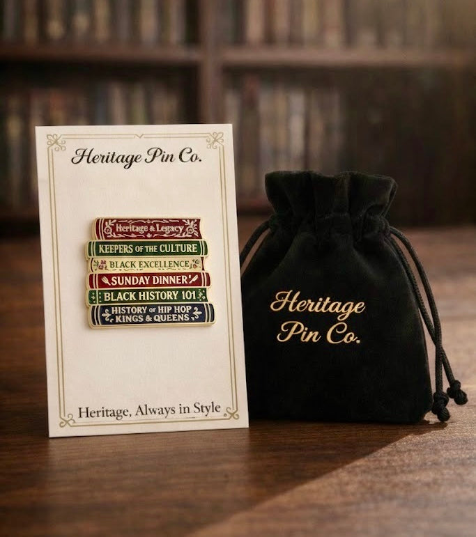 Library of Legacy | Stacked Books Pin