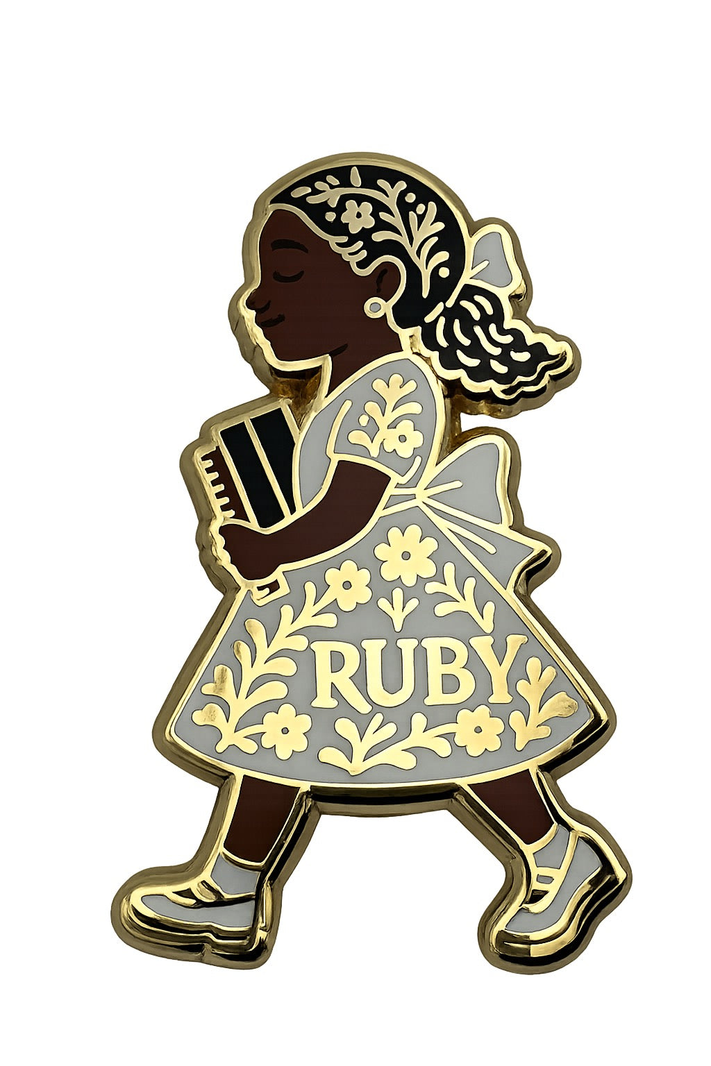 Ruby Enamel Magnet | Courage, Carried Forward