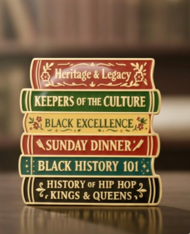 Library of Legacy | Stacked Books Pin