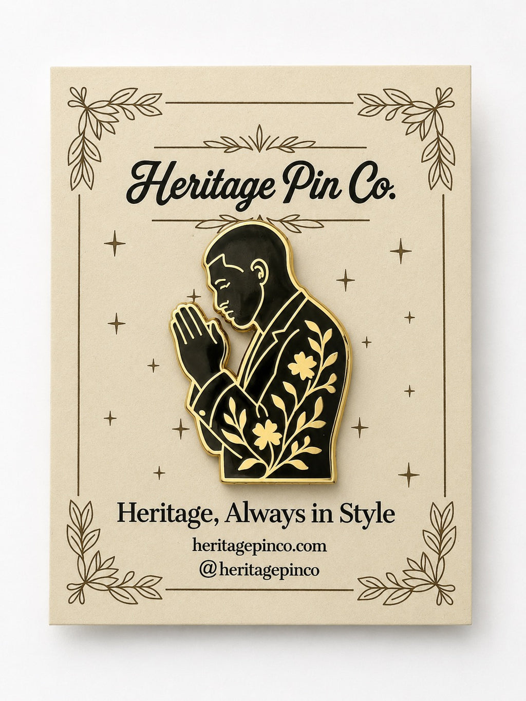Grace in Humility | Praying Man Pin