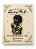 Grace in Devotion | Praying Woman Pin