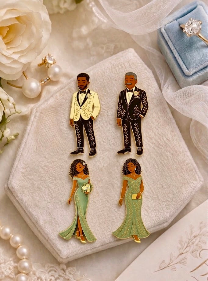 Man of the Moment | Always & Forever Wedding Pin