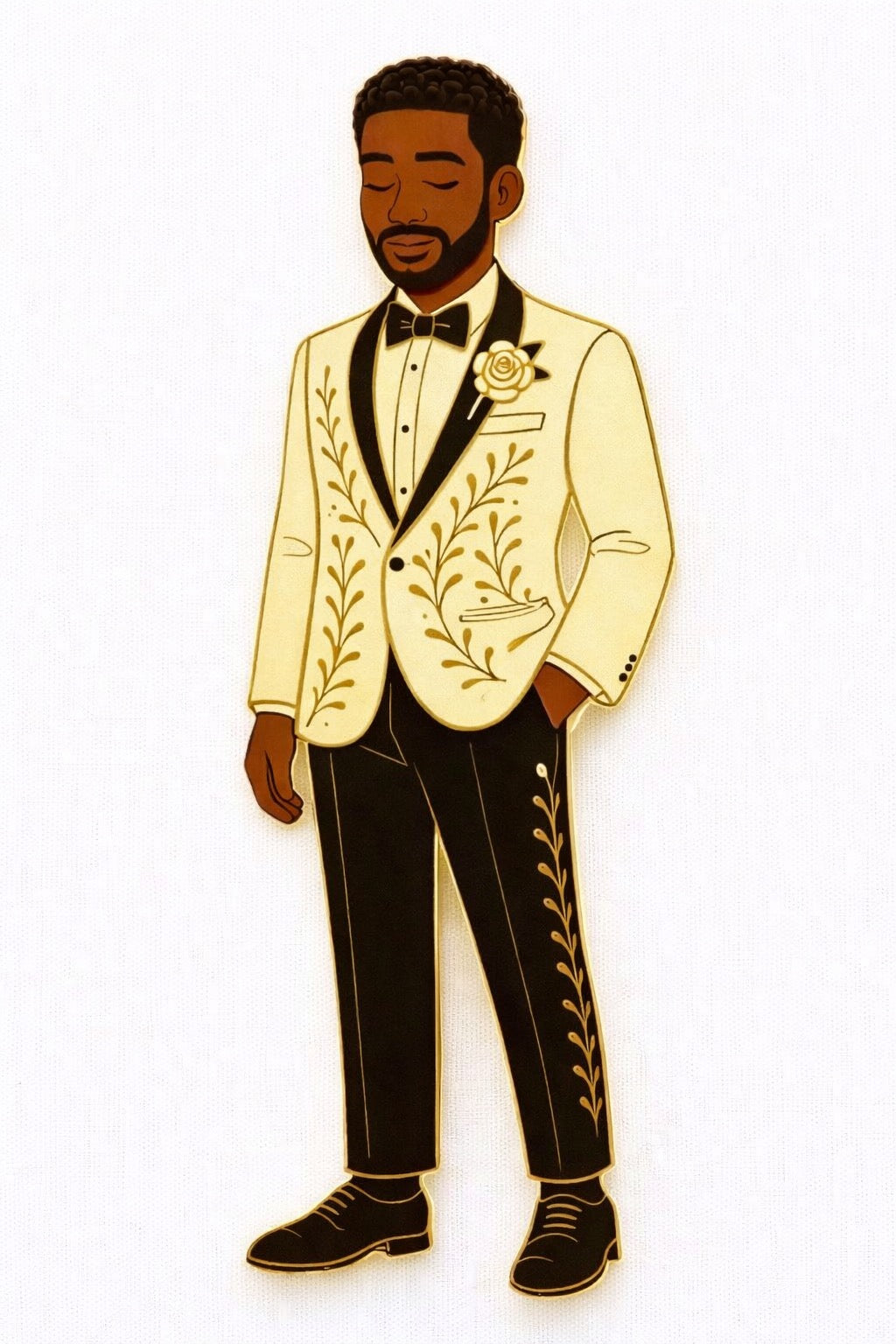Man of the Moment | Always & Forever Wedding Pin