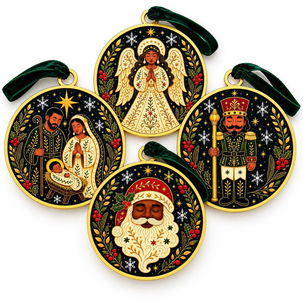 Heritage Holiday Heirloom Ornament Set | 4-Piece Collection