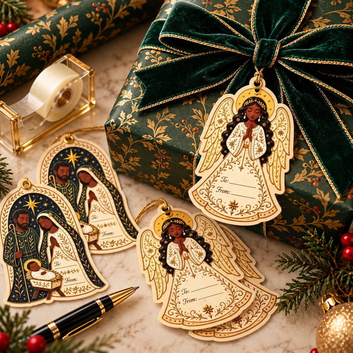 Peace & Joy | 5-Piece Gift Tag Set