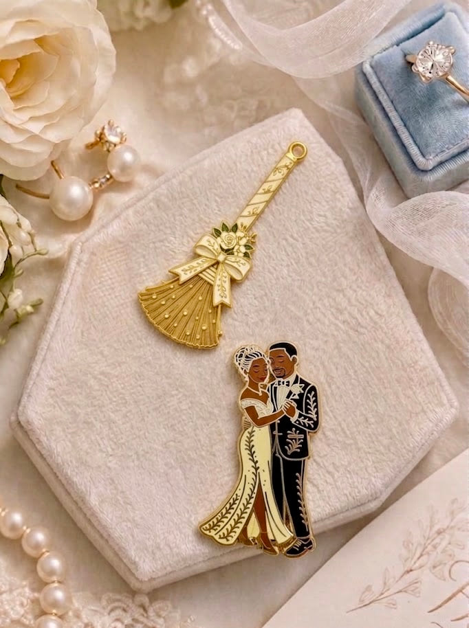 Jumping the Broom | Always & Forever Wedding Pin