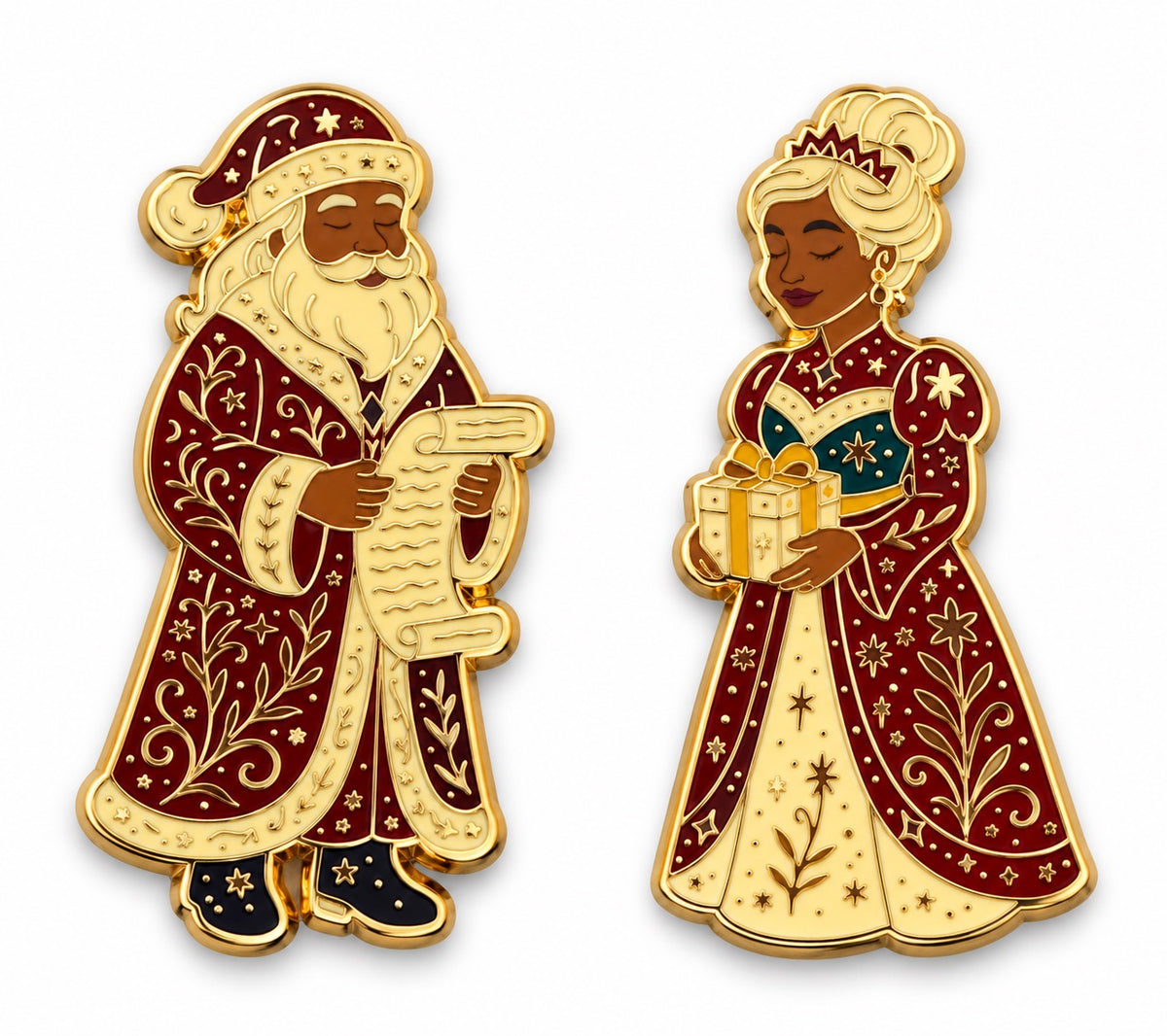 Santa & Mrs. Claus | Heritage Holiday Pin Set