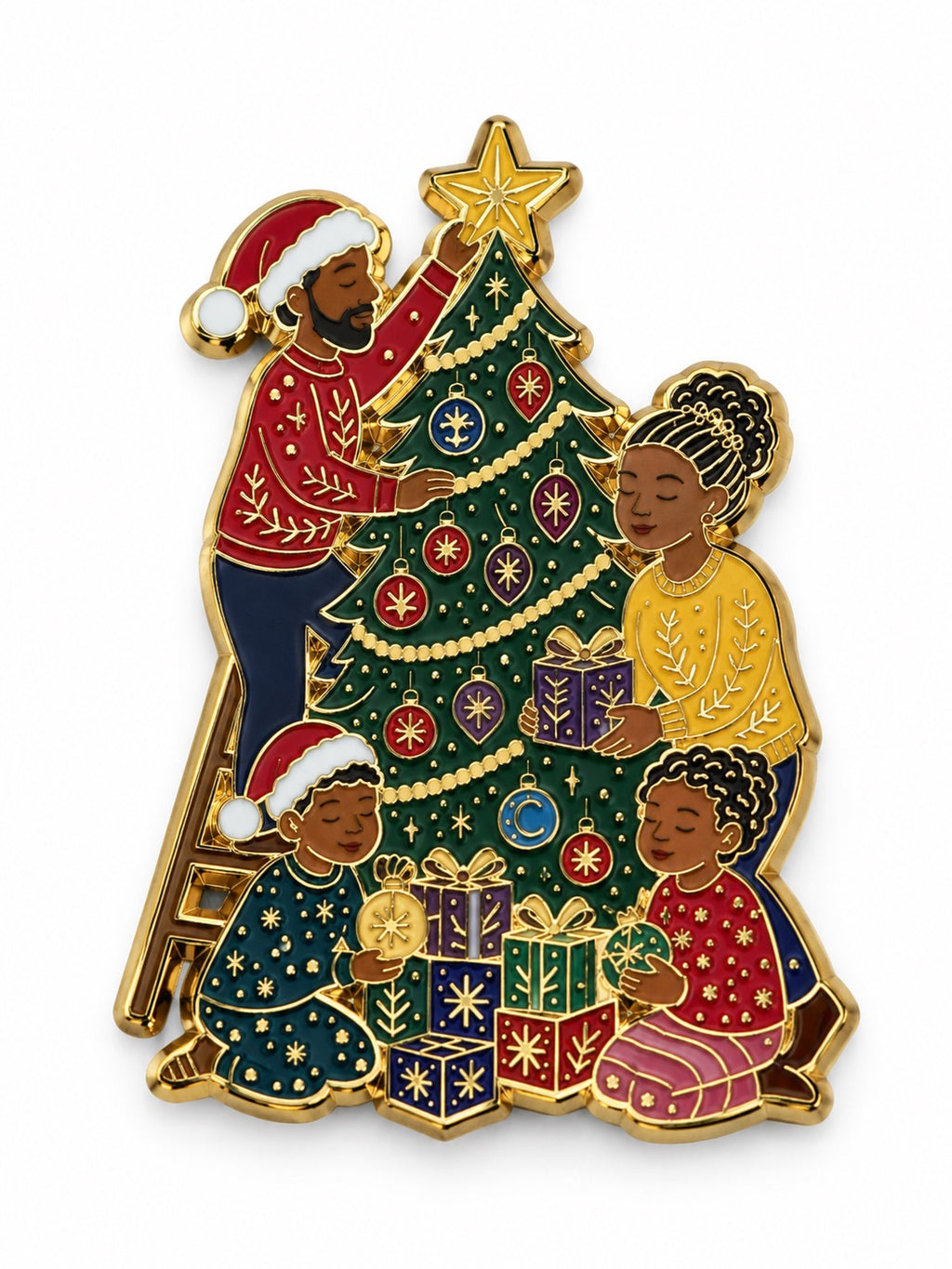 Family Christmas | Heritage Holiday Pin