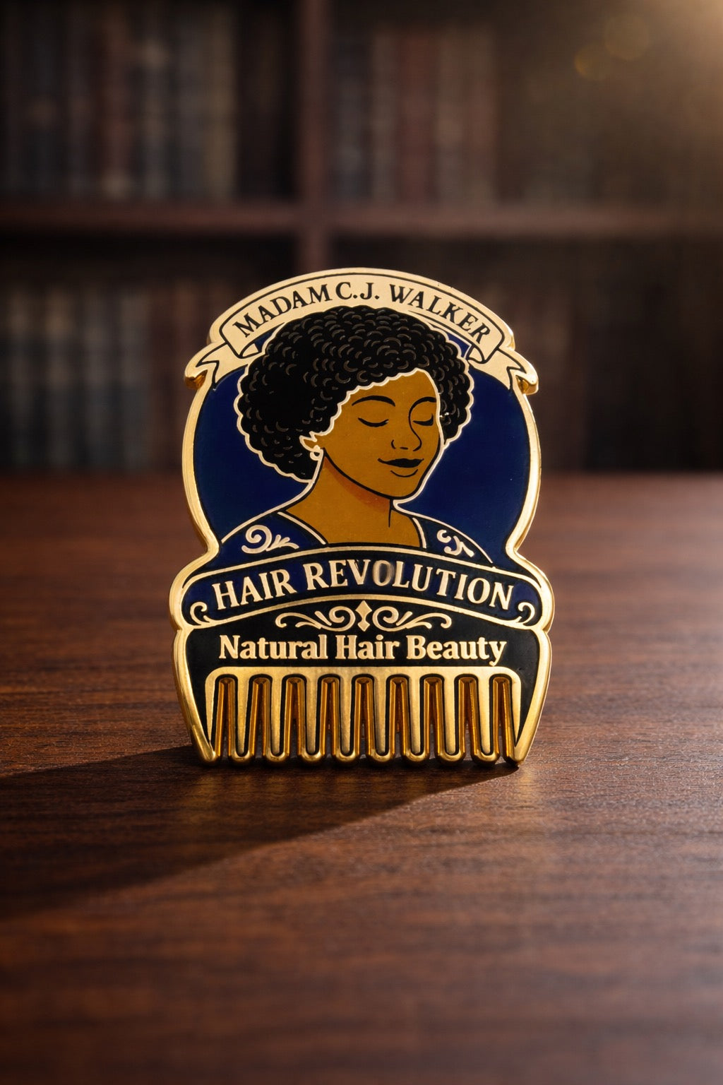 Hair Revolution – Building Beauty and Legacy (Hard Enamel, Gold Accents) – DROPPING 1/16