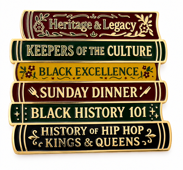 Library of Legacy | Stacked Books Pin